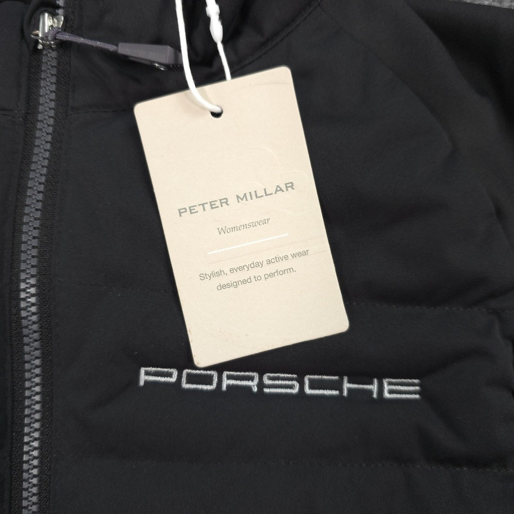 Peter Millar Vest Womens Small Black Fuse Elite Porsche Hybrid Performance Golf - Picture 4 of 12